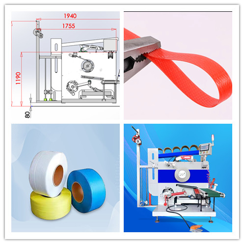 PP strapping band making machine 5-15mm automatic PP strap production line PLC control system