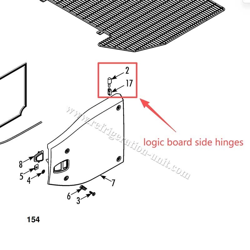 logic board side controller box side hinges T-series THERMO KING refrigeration unit T-600M/R 800M/R 1000M/R 680Pro 880Pro T-1080Pro