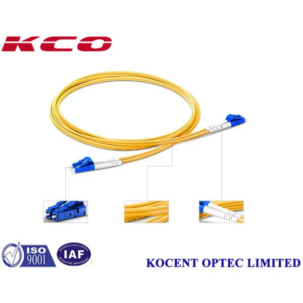 Single Mode Duplex LC/UPC Fiber Optic Patch Cord 2.0mm PVC LSZH for High Density Connectivity