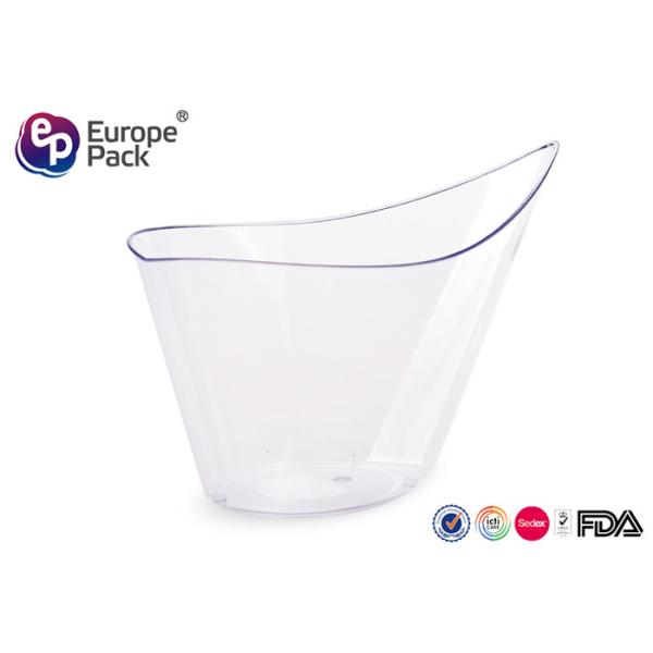 Customized Disposable Plastic Dessert Cup 200ml PS Material