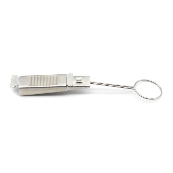 Supply Fixed Cable Clamp for Stainless Steel Optical Fiber Cable Drop Wire Clamp in FTTH