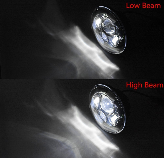 5.75 Inch 40W Cree Headlight, Led Daymaker Motorcycle Headlight with Silver/Black color