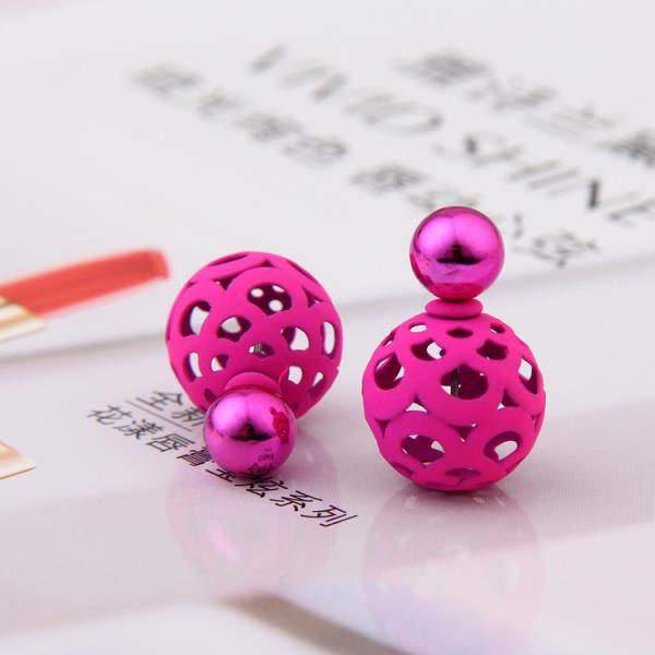 Hot explosion models earrings earrings sparkling earrings simple double-sided size