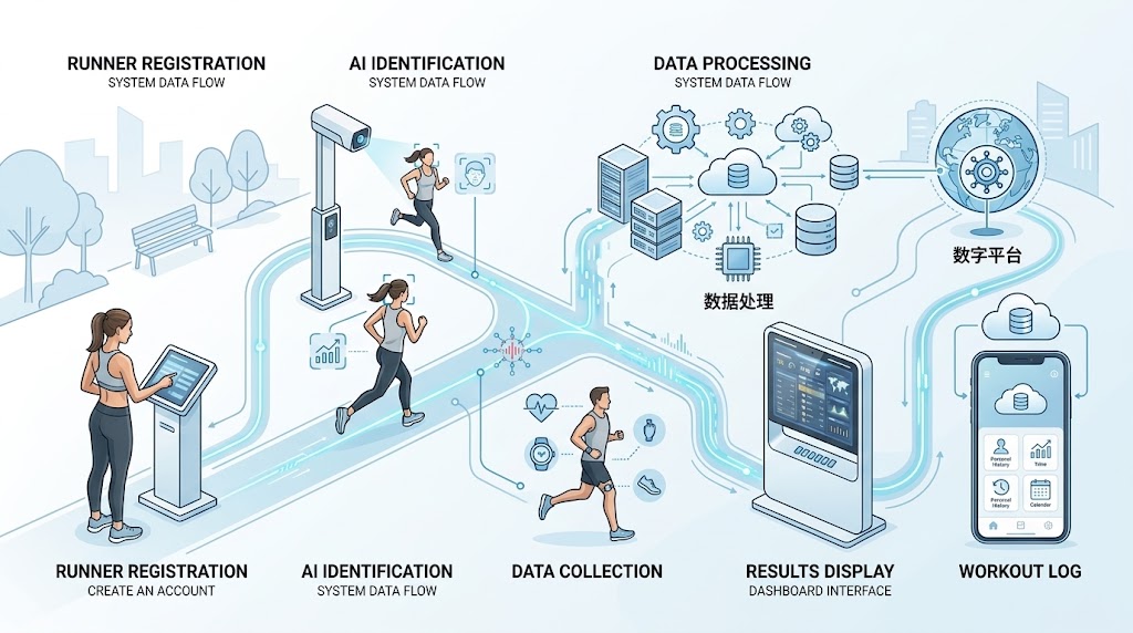 Smart Running Track System with AI Face Recognition