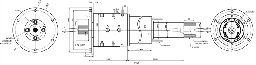 Panlink High Power Slip Ring with 500A Current and 300rpm Speed for Multi-Module Integration