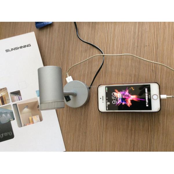 12V Flexible Arm Reading Light with USB Charging Socket for Dimming Spotlight 3W 85lm/w
