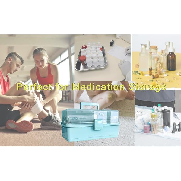 Sewing Box Three Layers, Plastic Craft Organizers And Storage, Multifunction Craft Box/Organizer Box/First Aid