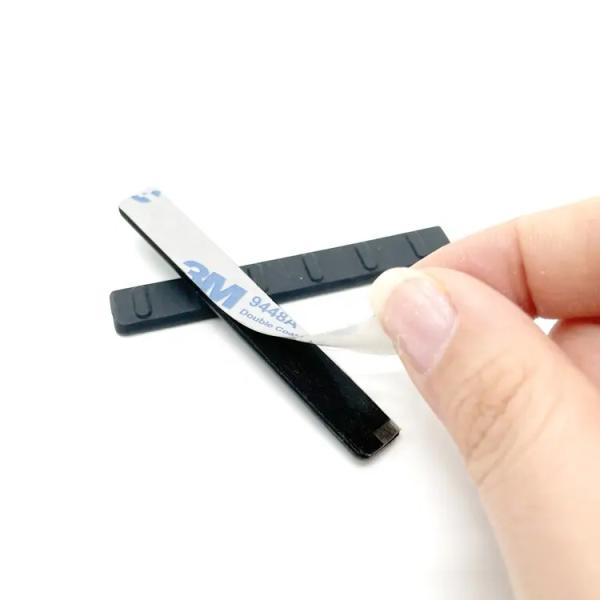 Customized Rectangular Silicone Rubber Foot Pad With 3M Adhesive On The Back For Mold Making