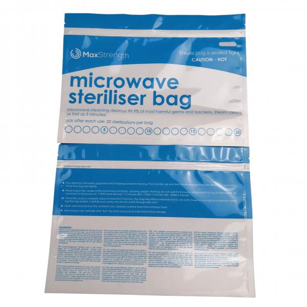 BPA Free Reusable Microwave Sterilizer Bags With For Menstrual Cup Use