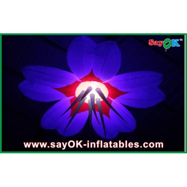 Party 2m Dia Inflatable Lighting Decoration Flower Shape Durable