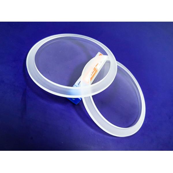 Optical Grade Round / Square High Borosilicate Glass Smooth Surface Light Guide Panel Step Glass