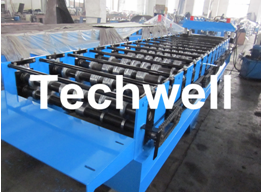 Steel Metal Wall Cladding Roof Roll Forming Machine With PLC Control System