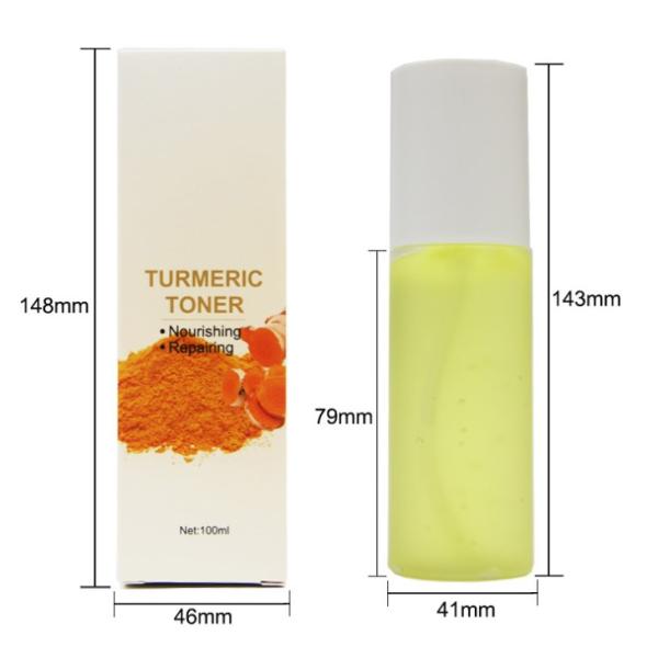 100ml Facial Makeup Skin Care Toner Moisturizing Brightening Turmeric Toner