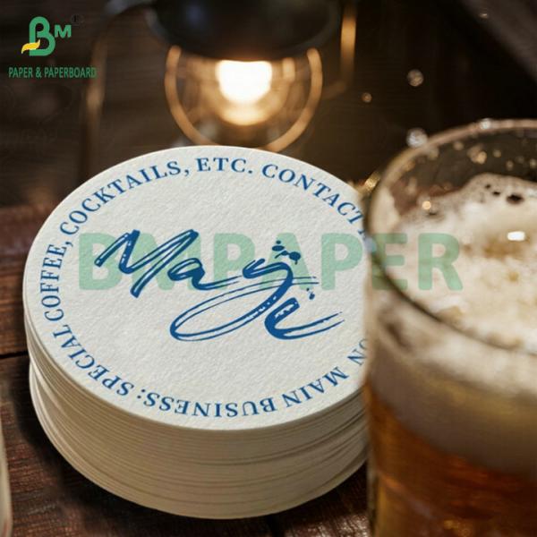 0.4mm 0.9mm Bleached White Beermat Coaster Board Offset Printing Cardboard 0.4mm 0.9mm Bleached White Beermat Coaster Board Offset Printing Cardboard
