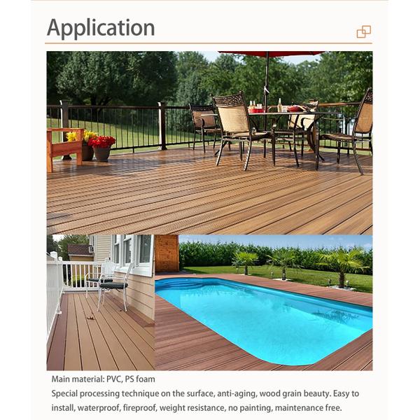18mm Thickness Deluxe Arch Solid Decking for Outdoor Living Space Design