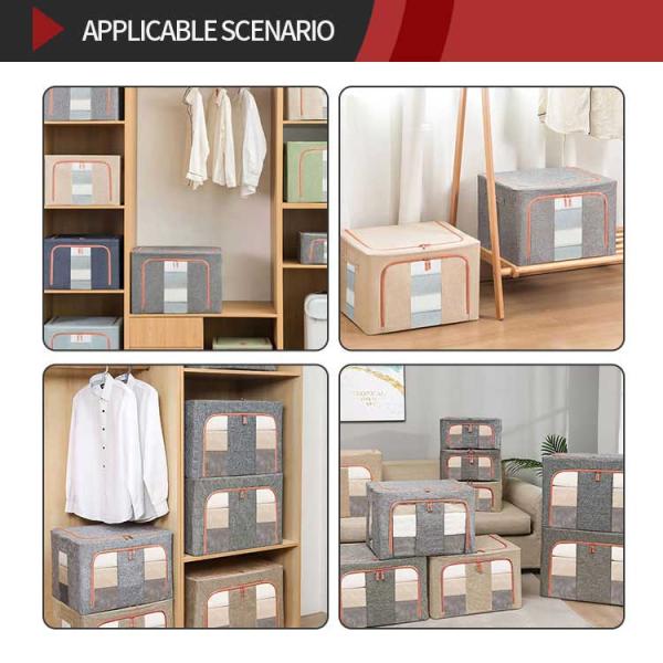 CE Portable Multifunctional Foldable Fabric Storage Box For Clothes Collapsible Reusable