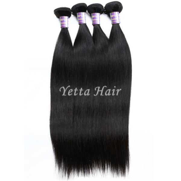 Durable No Smell 100 Virgin Peruvian Straight Hair Weave Can Last a Long Time