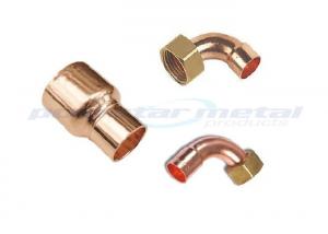 Custom 1/2 - 24 Copper Tube Fittings 45 Degree Copper Pipe Elbow For Refrigerator
