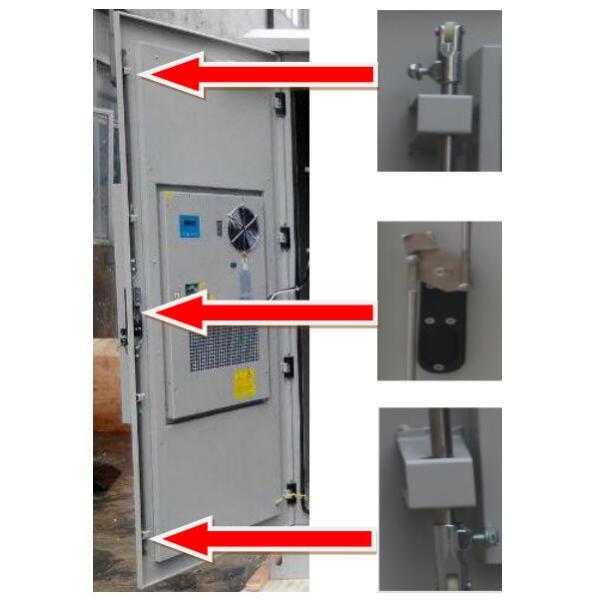 IP55 Base Station Cabinet , Outdoor Data Cabinet With Rectifier System PDU
