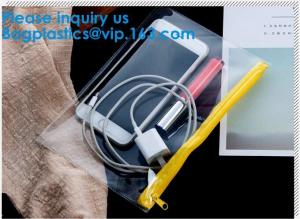 Quality Custom Logo PVC Vinyl Clear Zipper Slider Pouch Transparent Soft Bikini Cosmetic EVA Material k Bag for sale