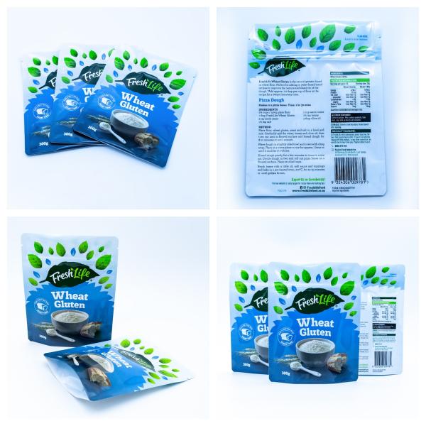 Multi-Functional Stand Up Pouches For Flour And Grains Packaging Featuring Moisture-Proof And Water-Resistant.