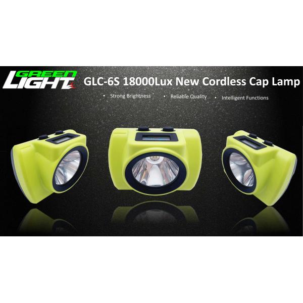 OLED Screen 6.8Ah Cordless Mining Lamp 18000lux USB Charging