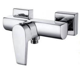 Quality Square Wall Mount Brass Bath Shower Mixer Taps , Single Handle Shower Faucet for sale