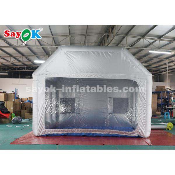 Silver Inflatable Paint Booth With Filter System / Inflatable Bubble Tent