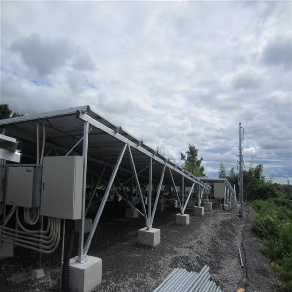 Home PV 3kw Ground Mount Solar Racking Systems Light Weighted Design Panels Structure
