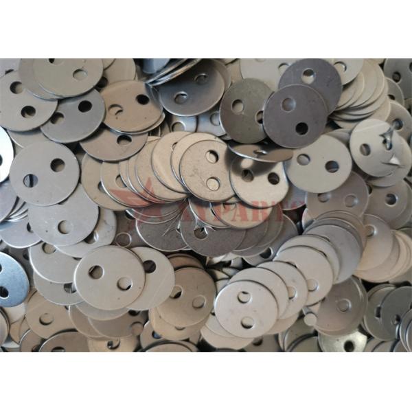 1'' Ss Lacing Washers With Double Hole To Wrap Insulation Around Irregular Shape