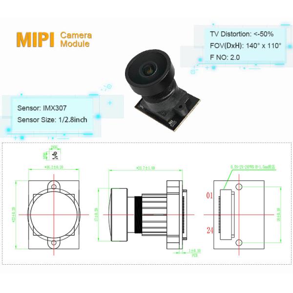2MP Fixed Focus IMX307 Socket Digital Camera Sensor Module MIPI