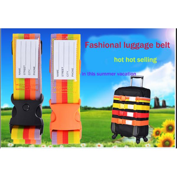 customized Adjustable plastic buckle suitcase luggage strap for promotions