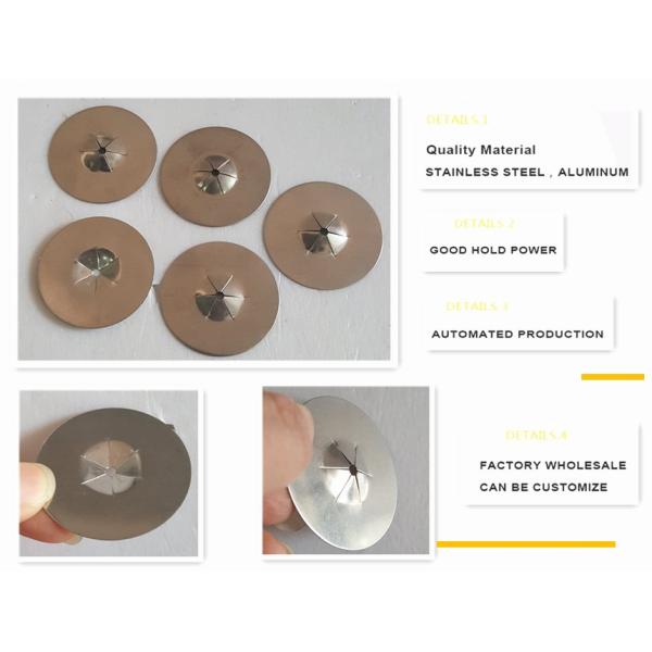 GI / SS Round Self Locking Washers For Insulation Pins and locking Anchors