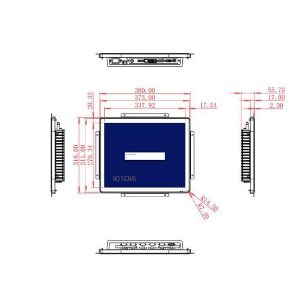 17-Inch Screen for Factory Automation and Security Systems