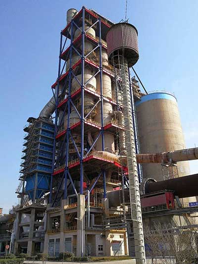 Vertical Suspension 5 Stage 2500TPD Cement Preheater