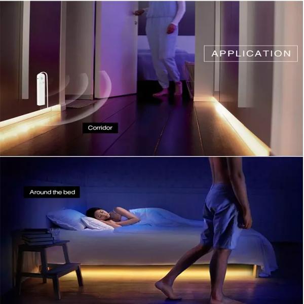 Motion Sensor 2835 IP65 1m Warm White Led Strip Light