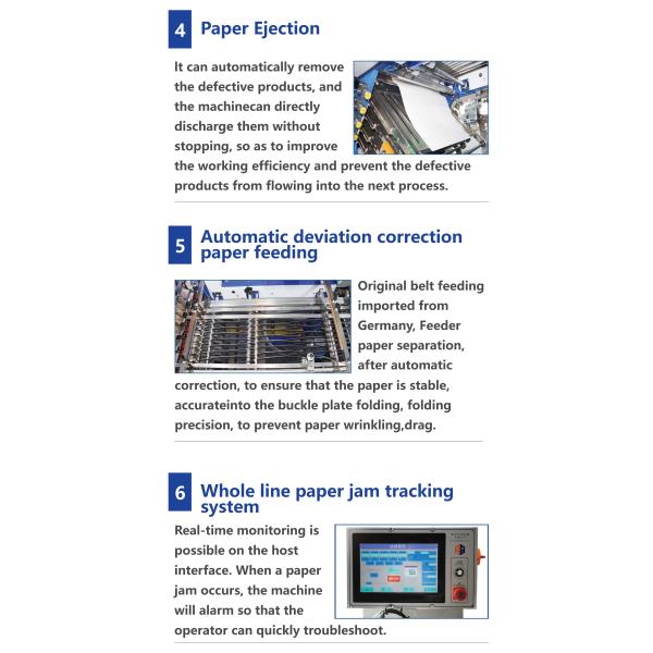 Pile Feeder Large Format Paper Folding Machine For Pharmaceutical Leaflet