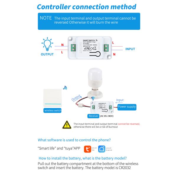 Tuya Smart Wireless WIFI Switch Video Doorbell Camera