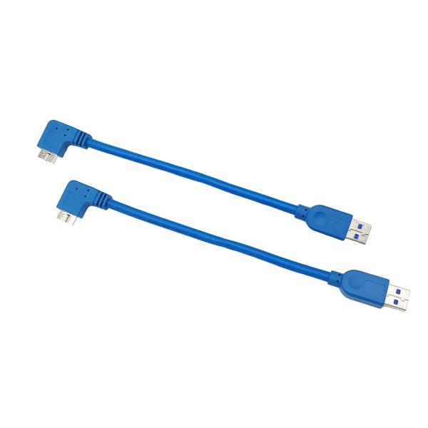 20cm Usb 3.0 A Male To Micro B Cable 90 Degrees Right Angle USB Cable