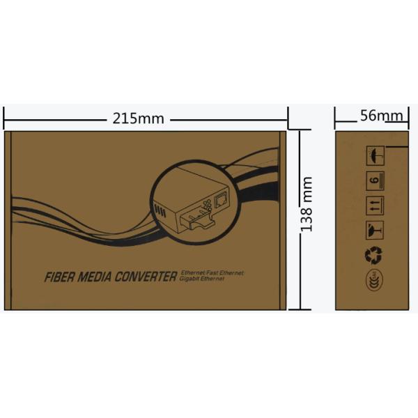 Durable 100 BASE -T Fiber Media Converter Single Mode Supporting 1552 Bytes Packet