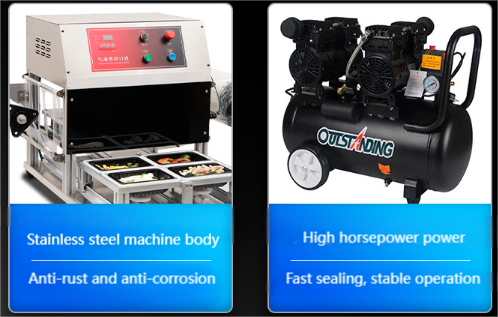 CUSTOMIZED Automatic Noodles Soup Cup Meal Prefabricated Food Seafood Meat Food Container Sealer Mac