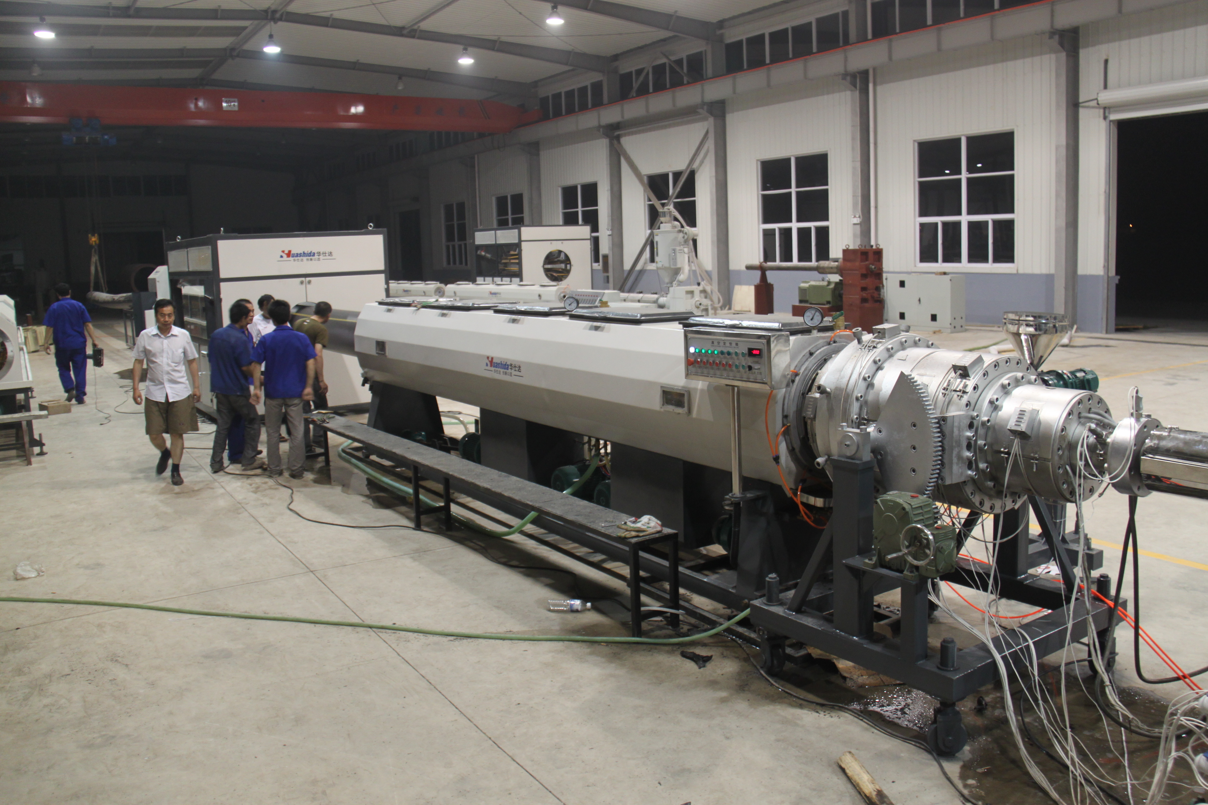HDPE Solid Wall Pressure Pipe Extrusion Line for Water Supply