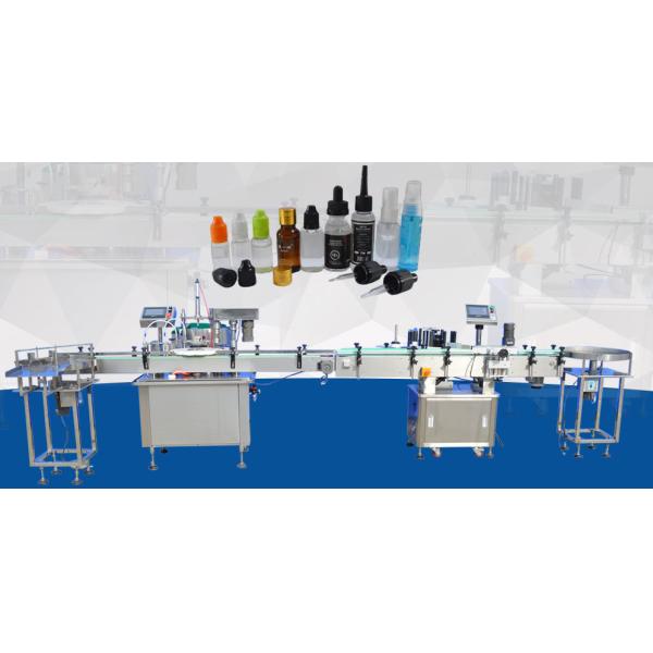 Touch Screen E liquid Filling Machine / Two Heads Glass Bottle Filling Machine