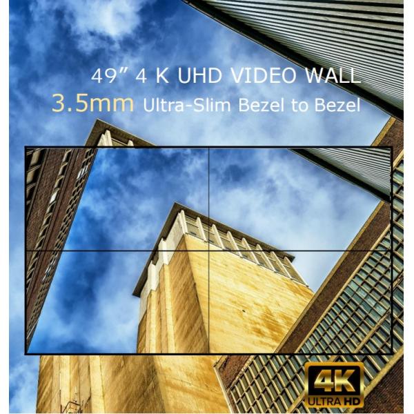 Wall Mounted LCD Video Display panel Multifunctional Wide Color Gamut