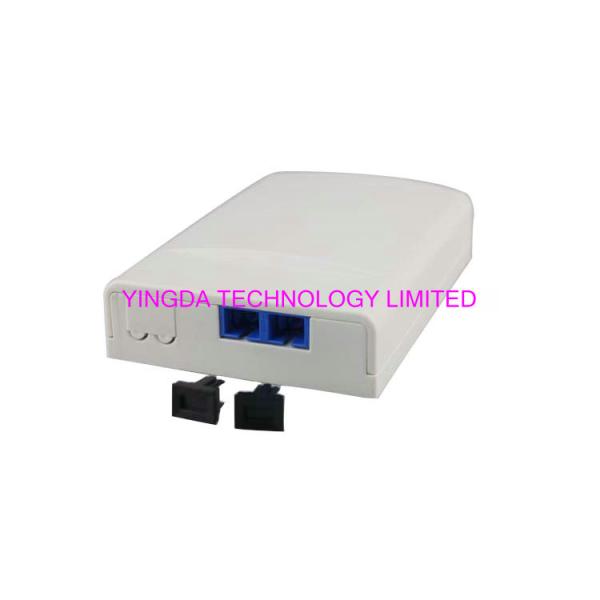 2 Core optical fiber termination box load with SC/upc duplex adapter and pigtails
