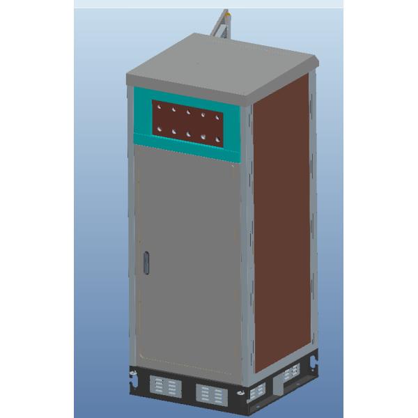 Temperature Control Custom Made Antitheft Outdoor Telecom Cabinet With Front Door And Back Door