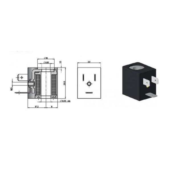 AMISCO EVI 7-9 Coil DC24V 3W