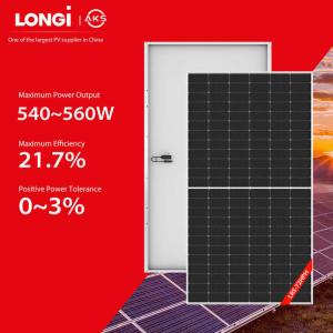 Quality Longi Panel Solar Bifacial 540W 545W 555W 550W Solar Panels For Rooftop Zonnepanelen for sale