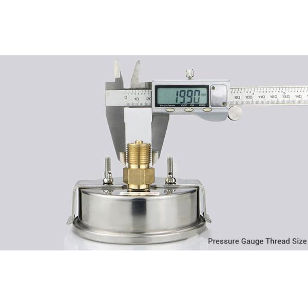 High Precision 16 Range Diaphragm Pointer Manometer for Liquid Air Pressure Measure