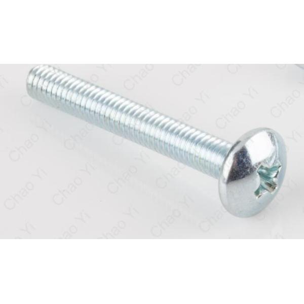 White Truss Head Machine Screw Phillips Drive Self Tapping M3
